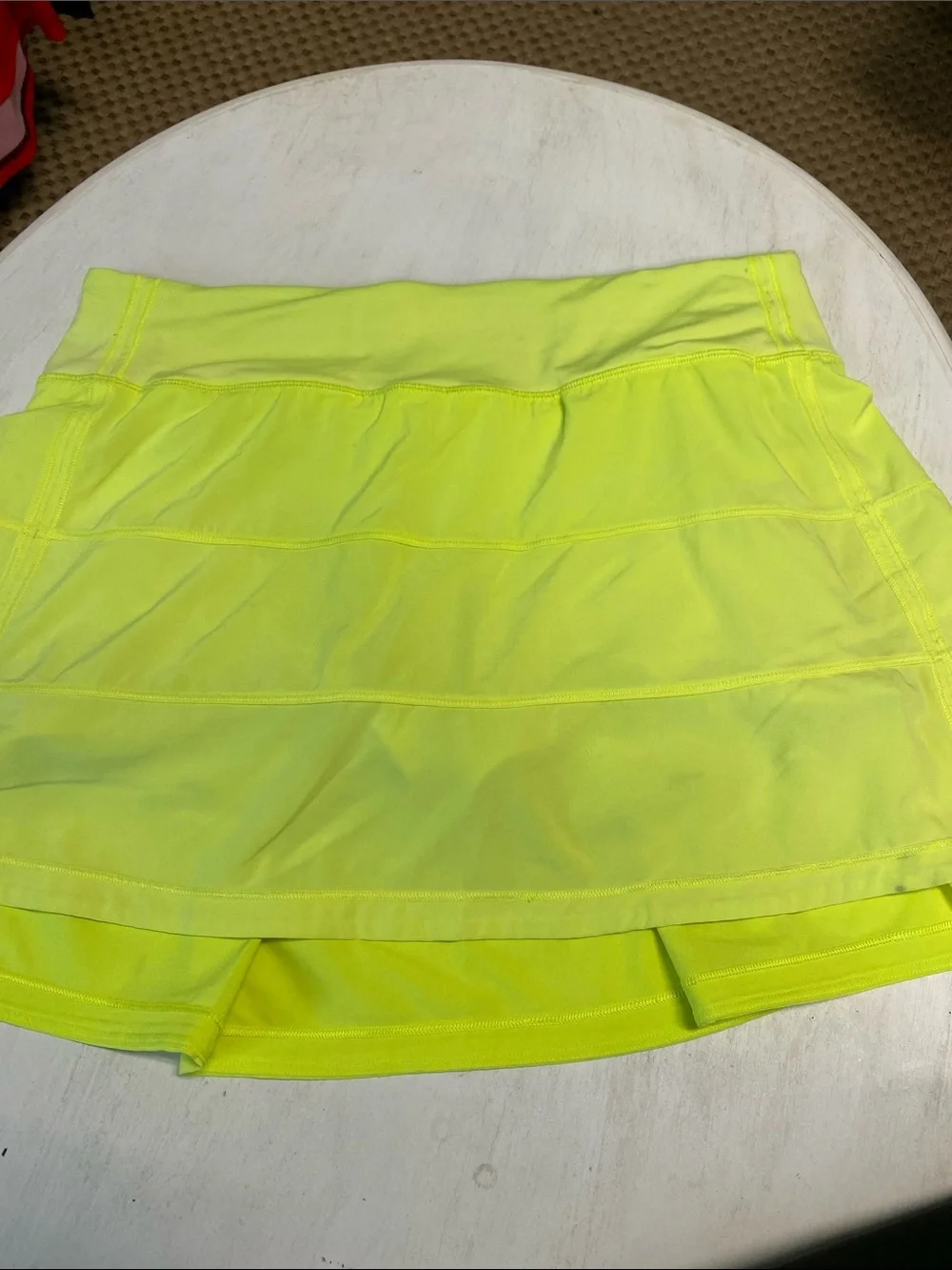lululemon athletica Neon Yellow Women's Skort